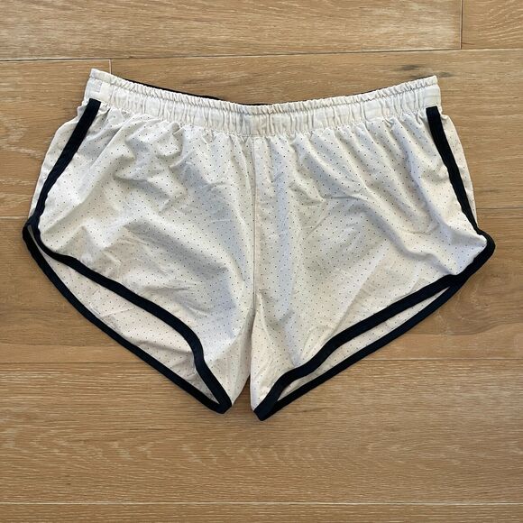 Rabbit Repeats 4” Jogging Shorts White Navy XL - Picture 1 of 3
